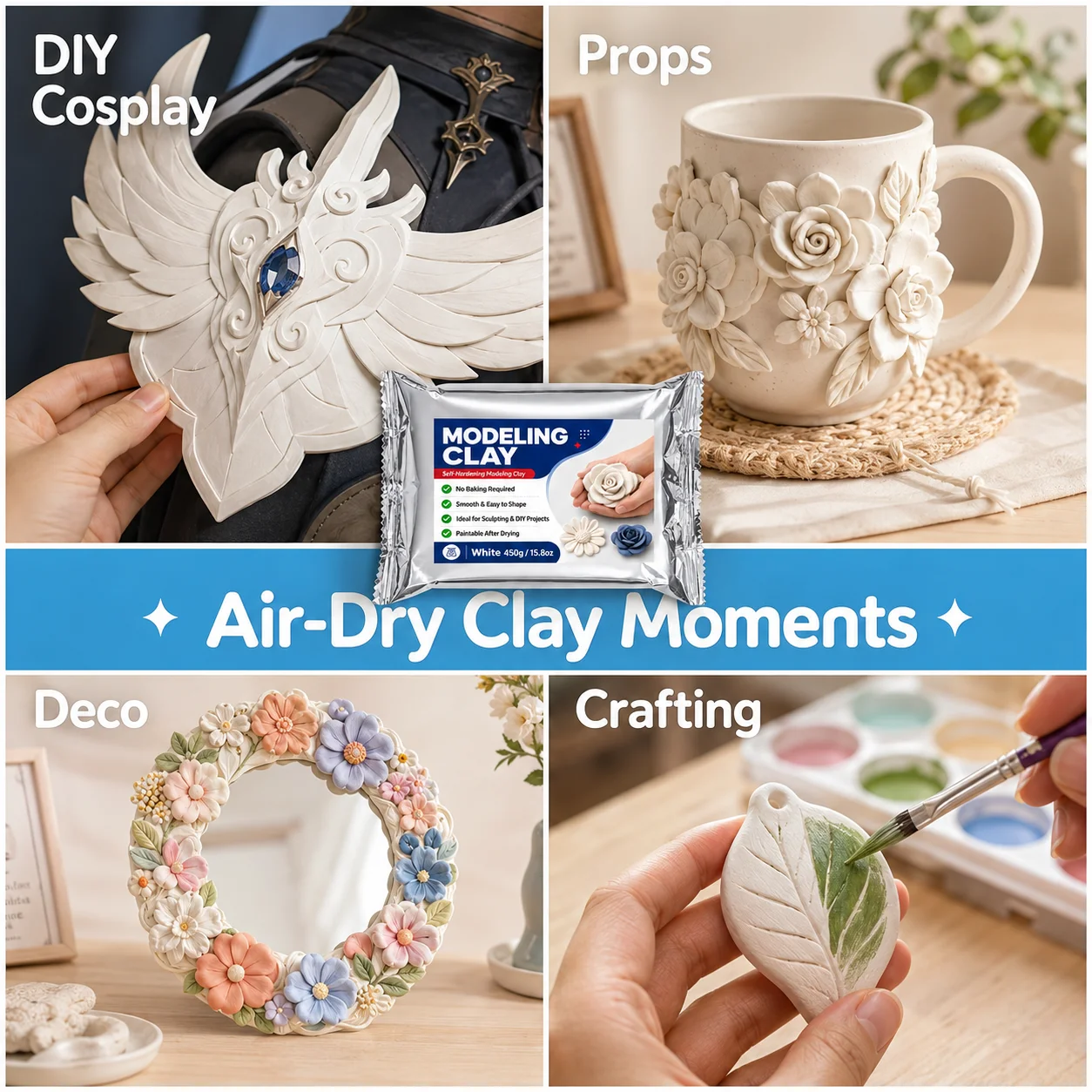 White Premium Air Dry Clay, ul - огляд і ціна Air Dry Clay