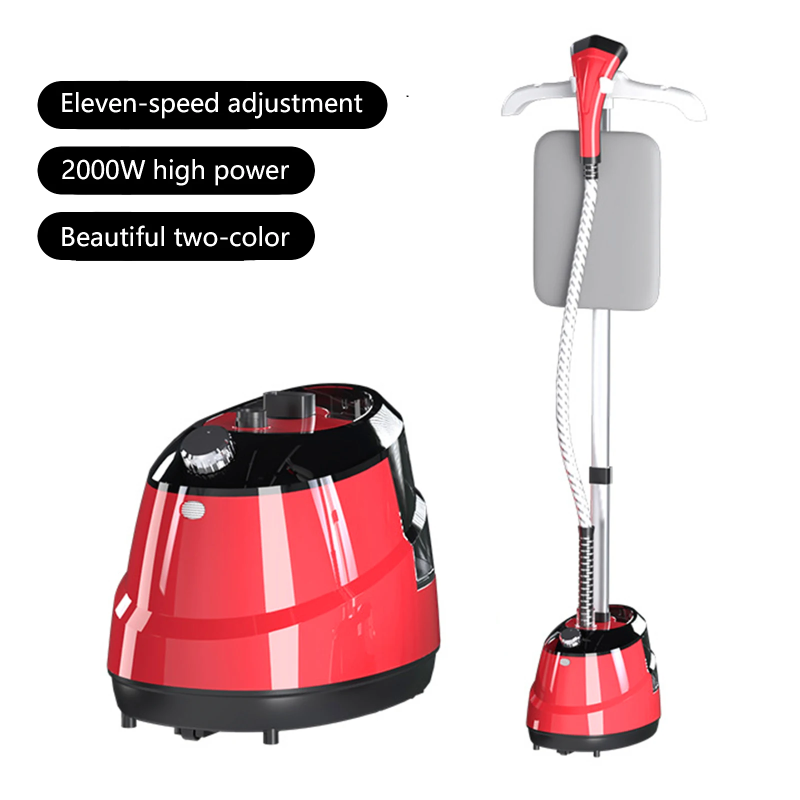 Vaporizador de Ropa Vertical de 2000W con Tanque de Gran Capacidad de 2L, Vapor Continuo de 40g/min, Plancha de Ropa Profesional Vertical