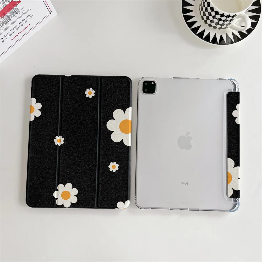 Simple Flower Cases For iPad Air 2025 Pro 11 inch 2024 iPad Air 5/4 10.9 10th 10.2 9.7 inch Air3 10.5 mini 6/5/4th Cover Cases