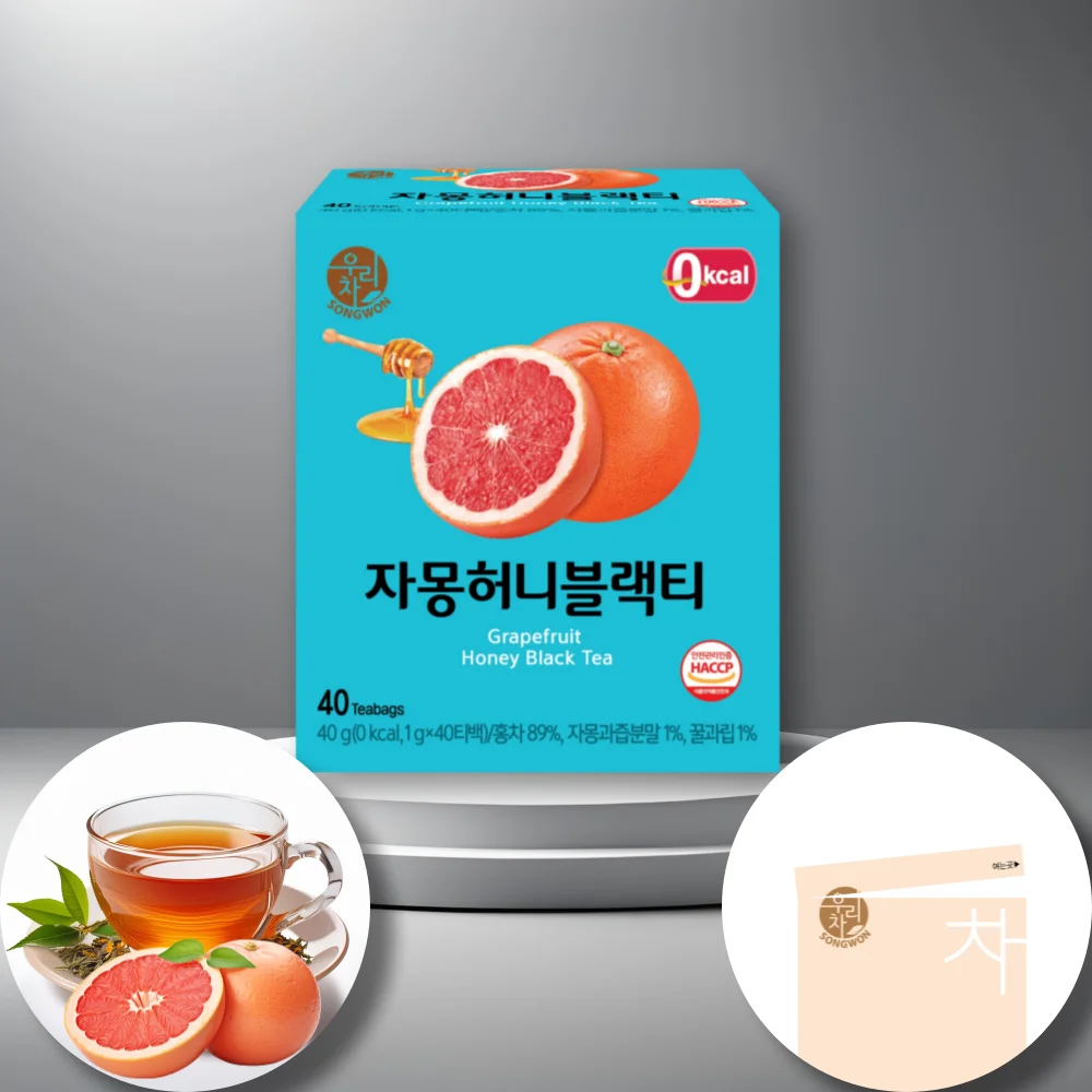 Songwon Our Tea Grapefruit Honey Black Tea 40T x 2 pieces