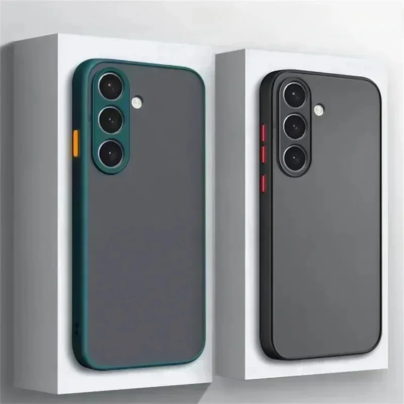 Coque rigide mate pour Samsung Galaxy A16 A06 A55 A54 A53 A52 A35 A34 A33 A24 A14 A25 A23 A35 A15 A05 A05S, coque arrière en Silicone