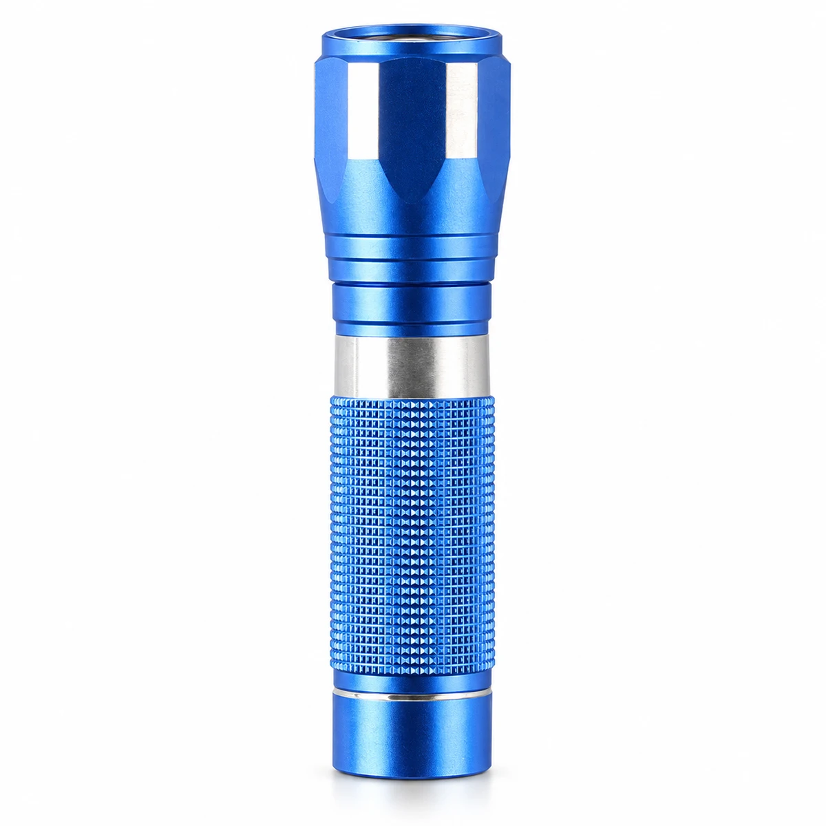 Mini aluminium led-zaklamp met verstelbare zoom, 1×AA, compacte zaklamp, model Smy2307/Smy2308, voor thuisgebruik, kamperen en werkplaats.