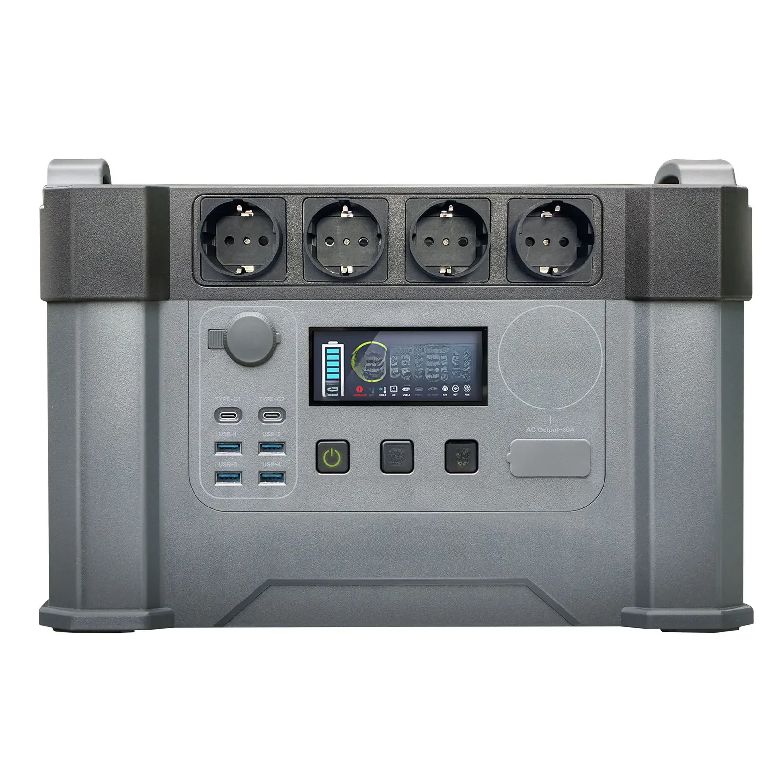 ALLPOWERS S2000 1500Wh 2000W Estação de energia portátil, 110/230V Outdoor Camping Gerador Solar,