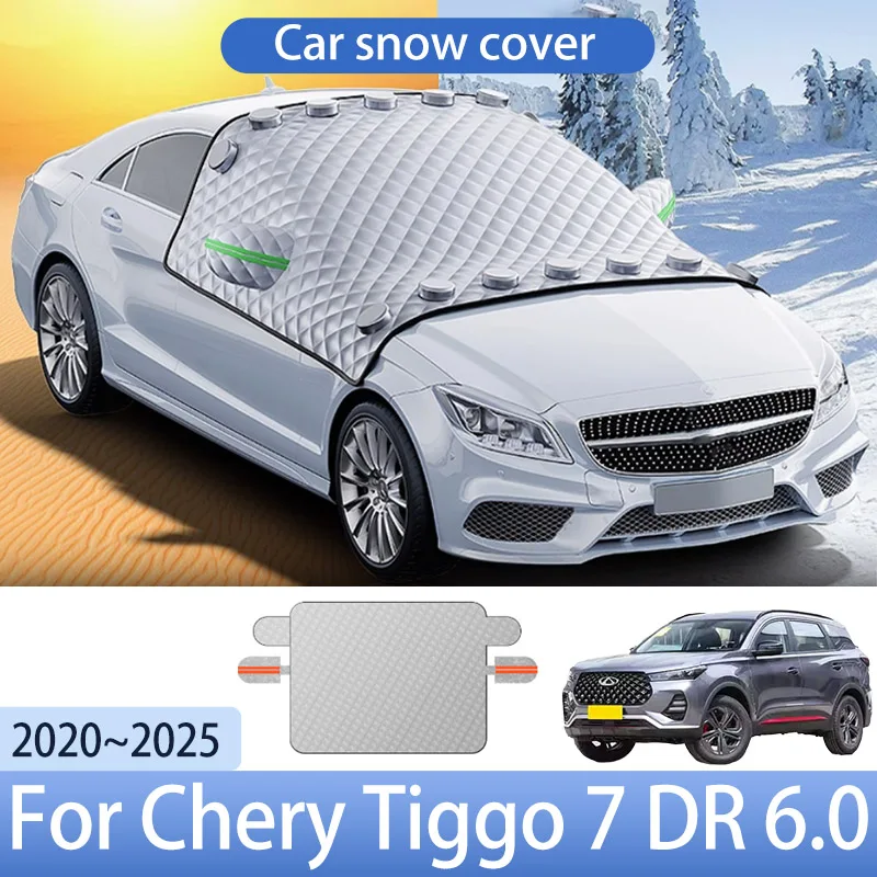 

Car Snow Cover For Chery Tiggo 7 DR 6.0 2020~2025 2021 Front Windshield Shield Protector Snow Ice Cover Auto Exterior Accessorie