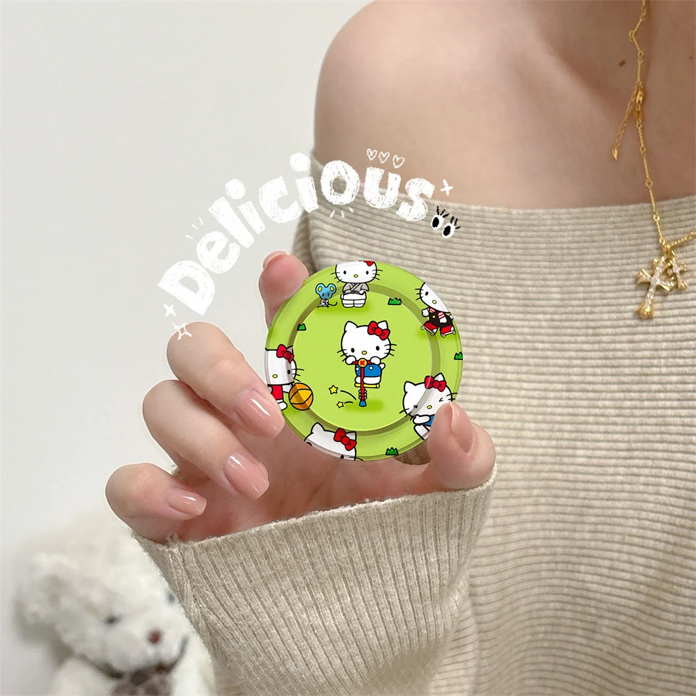 

Cute and Cute Japanese and Korean Kitty Cat Magnetic Telescopic Phone Stand MagSafe Portable Magnetic Stand Birthday Gift