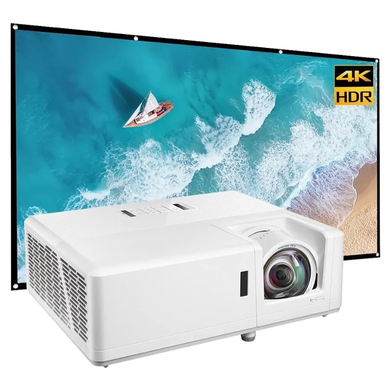 

XMSJ Optoma GT1090HDRX 1080p 4000 Lumens 4K Projector Short Throw Laser Projector Full HD Smart Video Projector 3D