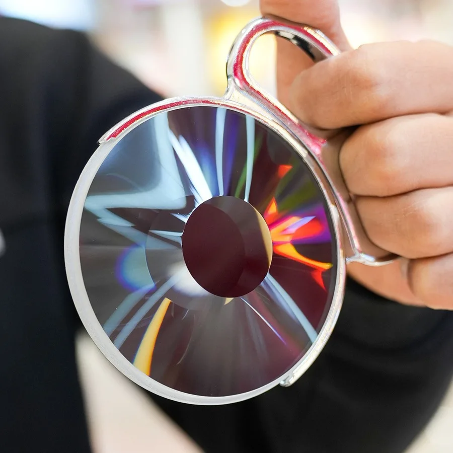 90mm Handheld Swirl Halo Effect Filter, Photography Foreground Bokeh Props, SLR Mirrorless Cinema Lens Accessory Filter