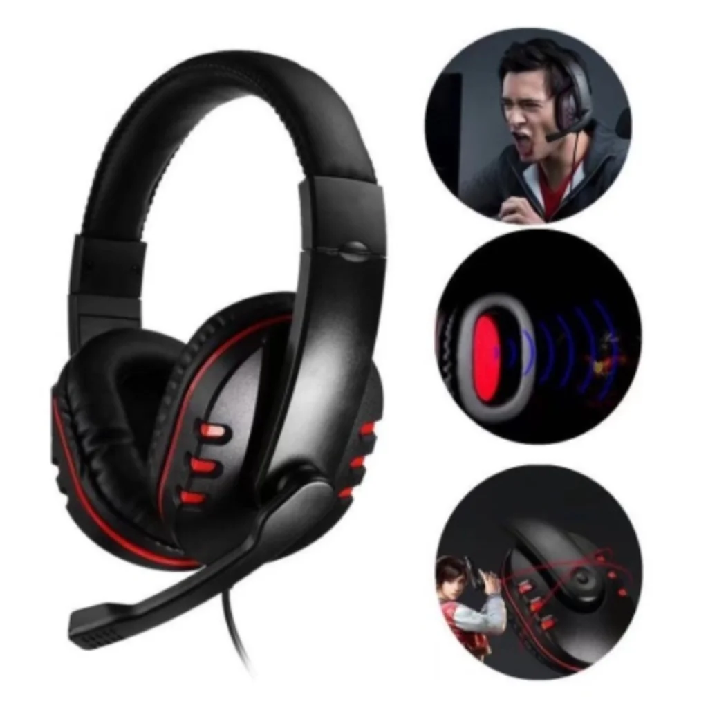 Headset Fone Gamer de ouvido com microfone Para PC Computador Celular, Headphone