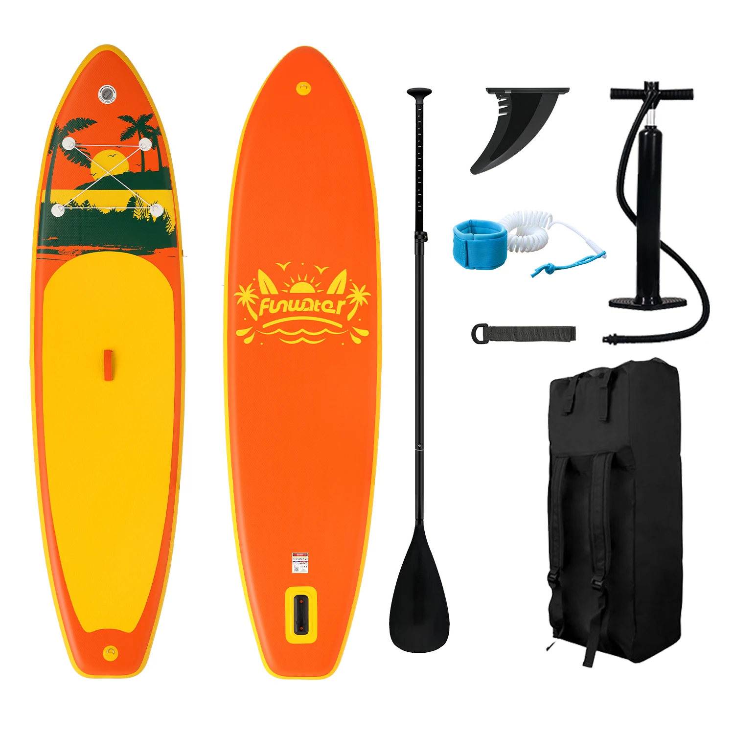 Feath-R-Lite Ultralight 11' opblaasbaar paddleboard 335×84×15cm breed stabiel SUP-board voor beginners met antislip dekaccessoires