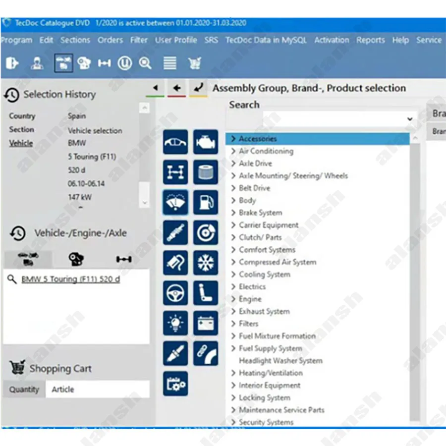 2020 TecDoc Electronic Parts Catalogue for Truck Bus and Car + nitro