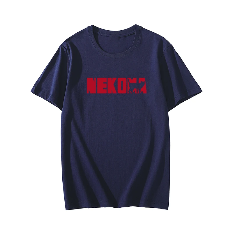 Hot Selling Anime Haikyuu NEKMO Printed Short Sleeve T-shirt Cotton Oversize Men's and Women's Casual Loose Outdoor Sports Tops