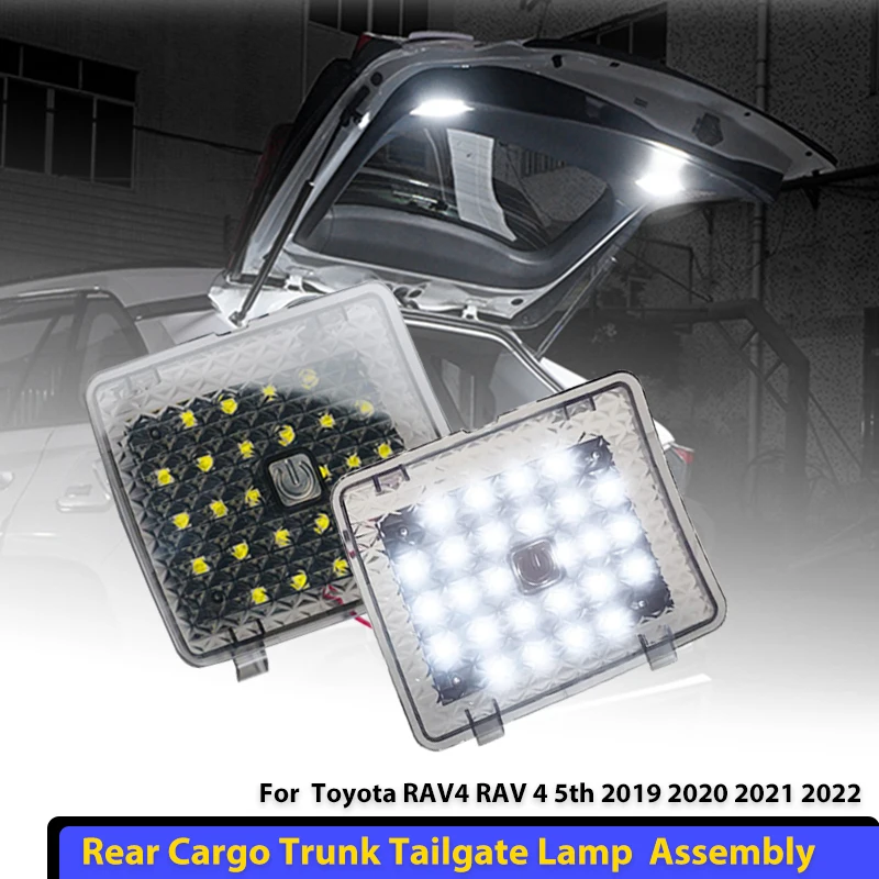 

2Pcs LED Car Rear Cargo Trunk Light Tailgate Lamp Tail Suitcase Lights for Toyota RAV4 RAV 4 5th 2019 2020 2021 2022 Accessories