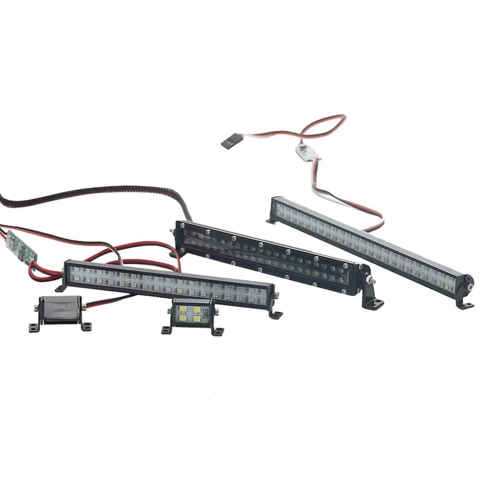 4.8-7.4V Dak Lamp Wit/Kleurrijke Led Licht Bar Voor Rc Crawler Auto X Maxx TRX4 Bronco 2021 SCX10 Capra RBX10 D90 Wpl C24 - afbeelding 2