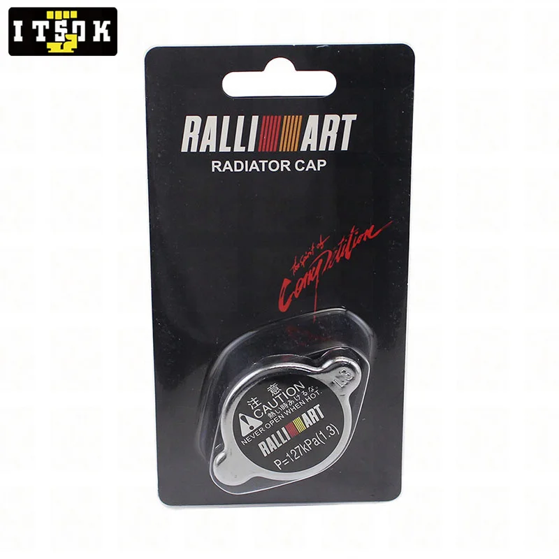 JDM High Pressure Ralliart Radiator Cap Car Water Tank Cover 1.3 Bar For MITSUBISHI Evo Diamante Outlander