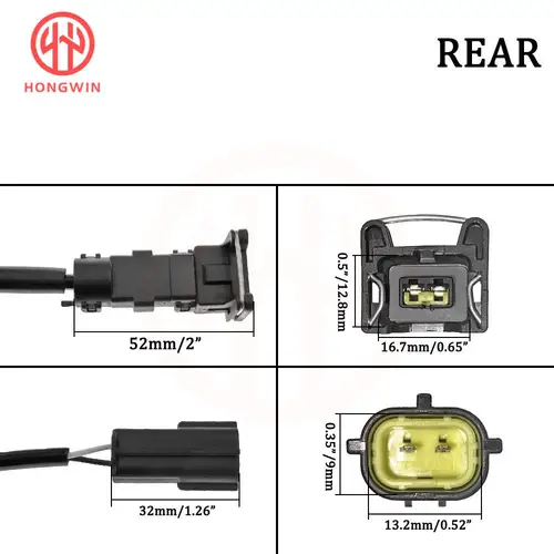 Imagen 2 del producto Para Hyundai Tucson 2016 2017 2018 2019 2020 2021 2,0/2.4L Cable Sensor de velocidad de rueda trasera izquierda derecha ABS 91920D3010,91921D3010 2WD
