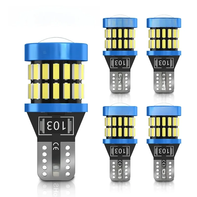 5x W5W T10 LED CANBUS No Error 5W5 12V 8W 950Lm Samochodowe wewnętrzne światło boczne 194 3030 SMD Automatyczna przednia boczna żarówka obrysowa — zdjęcie 2
