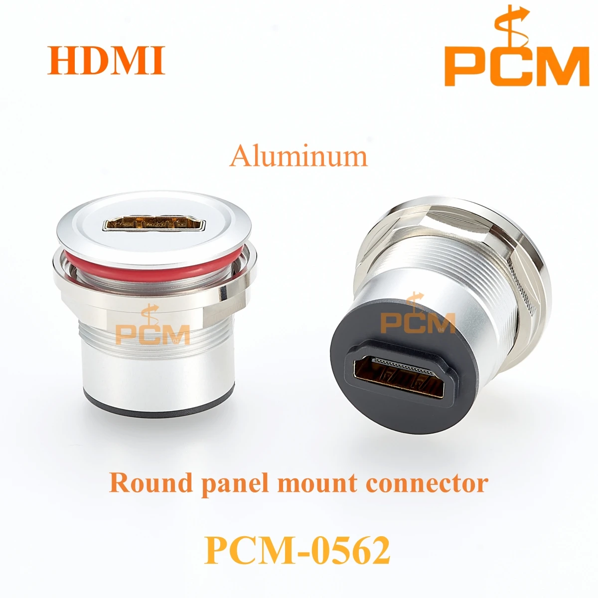 Aluminum Metal High Definition Multimedia Interface Panel Mount Pass Through Adapter, 4K HD Coupler HD Multimedia Port HD Cable