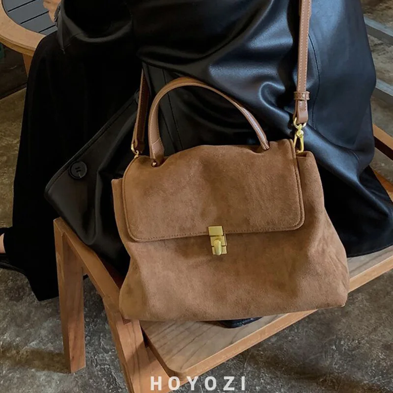 Minimal Tote Bag Women Stone Pattern Vintage Shoulder Bags Autumn Large Capacity Commuter Handheld Oblique Straddle Bag 5200