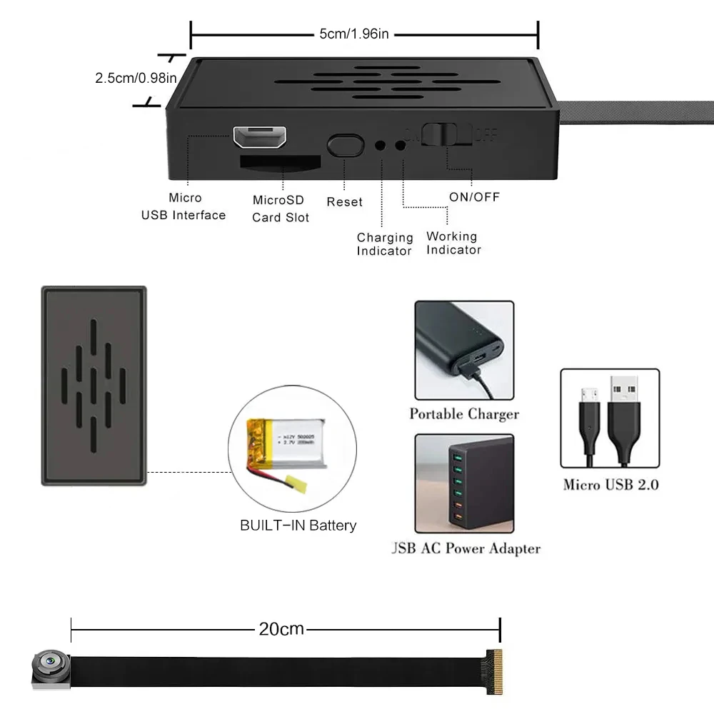 HD 1080P Mini Camera Portable DIY Wireless Module Home Security WiFi Camera Video Recorder P2P Camcorder Support Remote View