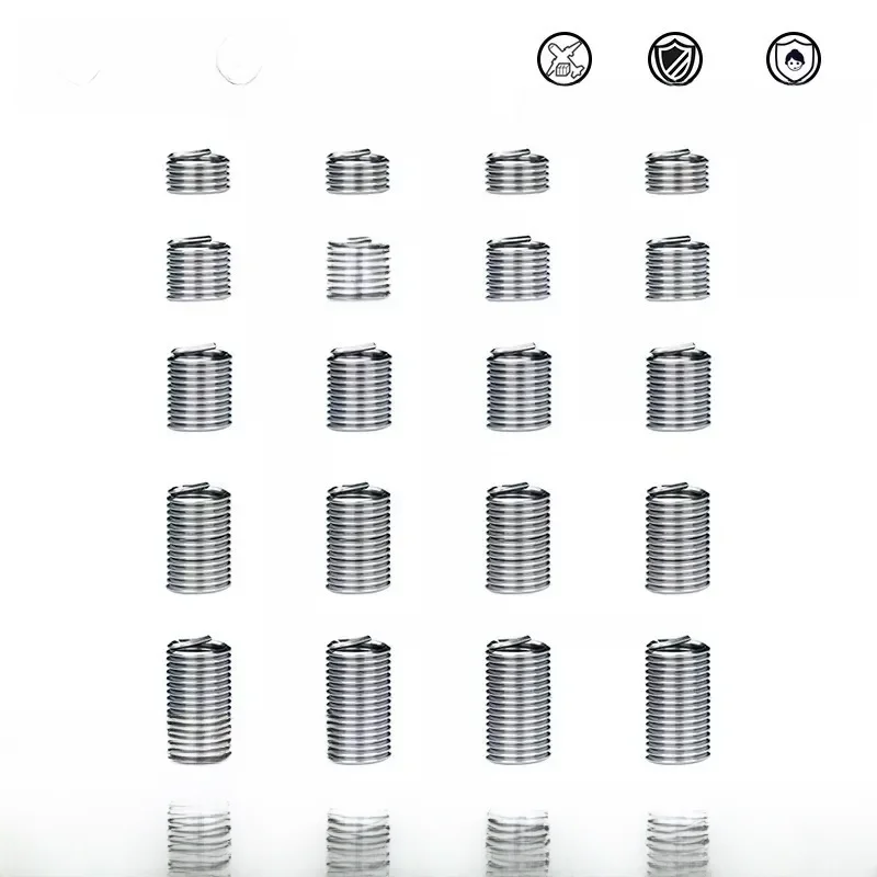 XCAN – ensemble d'insertion de filetage de fixation, outil de réparation en acier inoxydable, Kit d'insertion M2 M2.5 M3 M4 M5 M6, outils de filetage