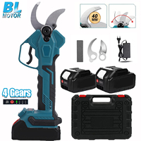 40mm 4 Gear Brushless Cordless Electric Pruner Shear Efficient Rechargeable Garden Beautify Pruning Tools For Makita 21V Battery