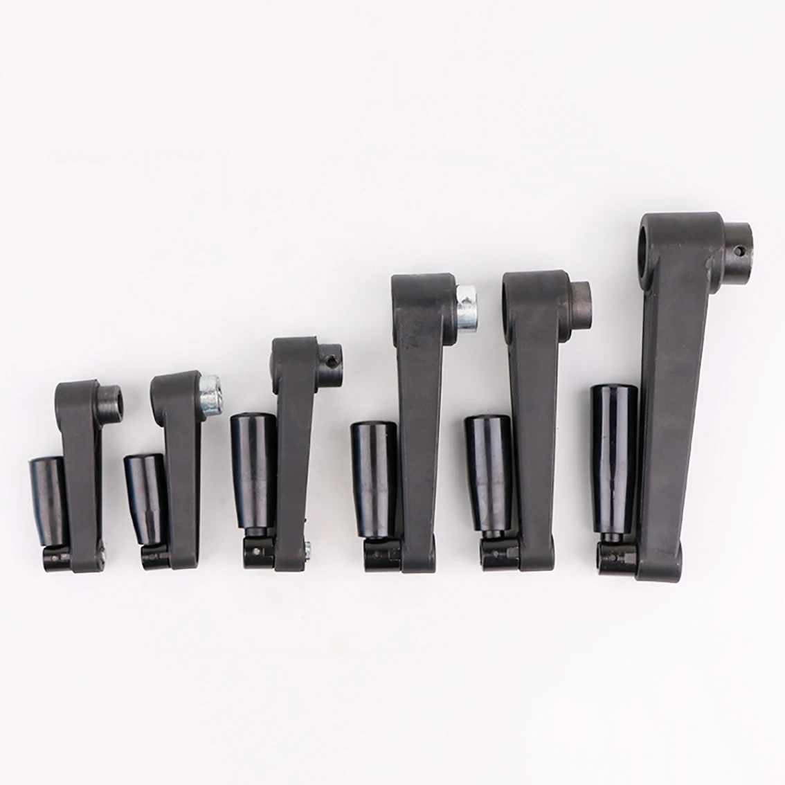 1Pcs Length 63-160mm Round Hole/Square Hole Mounting Foldable Crank Handles For Lathe Milling Machine Revolving Handle