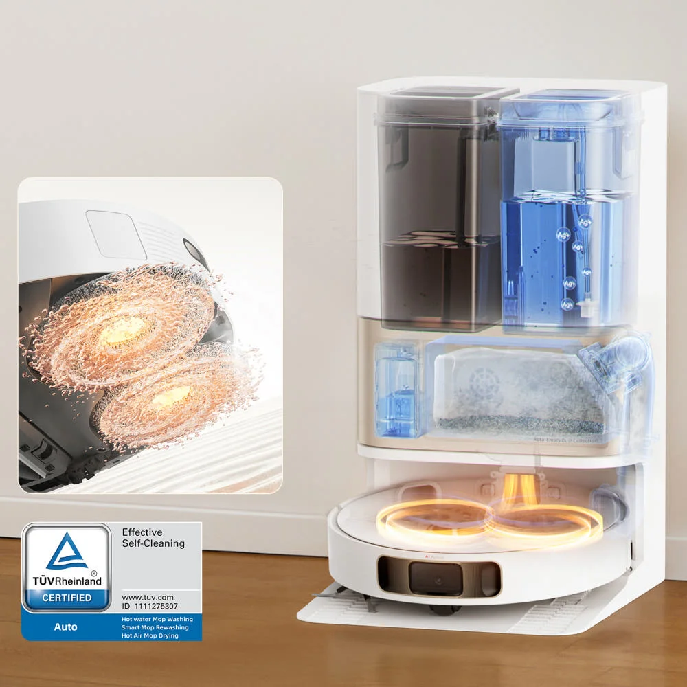 [النسخة الكورية الشحن المحلي] Dreame جهاز آلي لتنظيف الأتربة L10S الحرارة تنظيف الماء الساخن تجفيف الهواء الساخن إزالة الرائحة التنظيف التلقائي