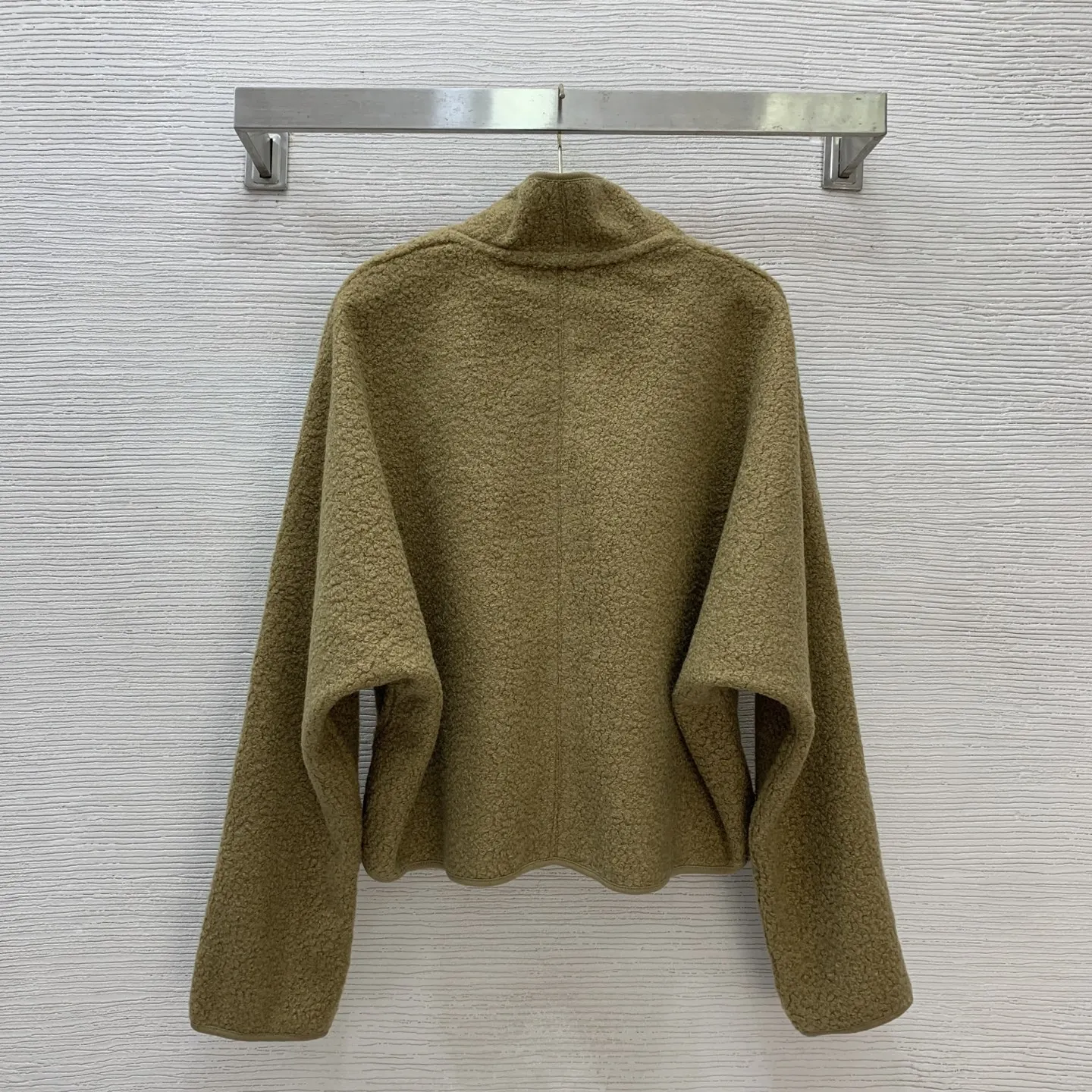 Manteau châle polyvalent à manches chauve-souris pour femme, en velours Teddy, à la mode, nouvelle collection hiver 2025