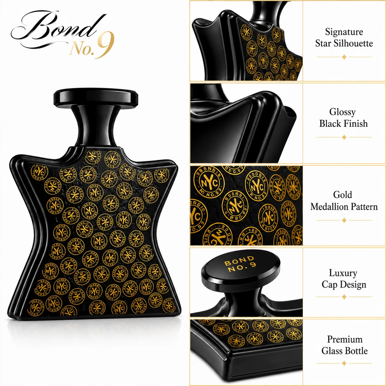 Bond No.9 New York Wall Street Perfume Eau De Parfum 100ml for Men Long Lasting Luxury Niche Fragrance Spray Fresh Citrus Blackcurrant Rose Oud Amber Musk Woody Scent Daily Wear Travel Gift view 6