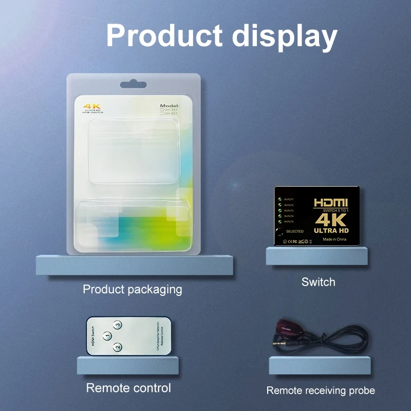 HDMI-переключатель 5 в 1, HD-конвертер, разветвитель 5x1, разветвитель, устройство для ответвления, разделенный экран