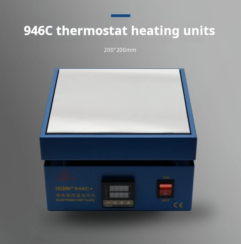 800W 946C Electronic Hot Plate Preheat Preheating Station 200x200mm For BGA PCB SMD Heating Led Lamp Desoldering