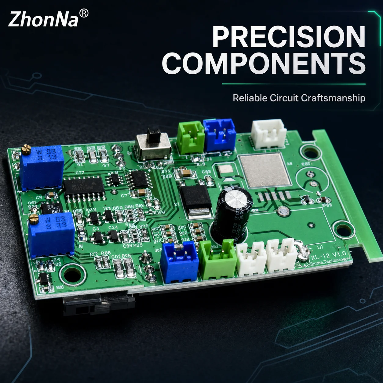 Blue-green High-power Laser PCB Circuit  Board 12V Input TTL And Analog Circuit  Switching Constant Current And Constant Voltage