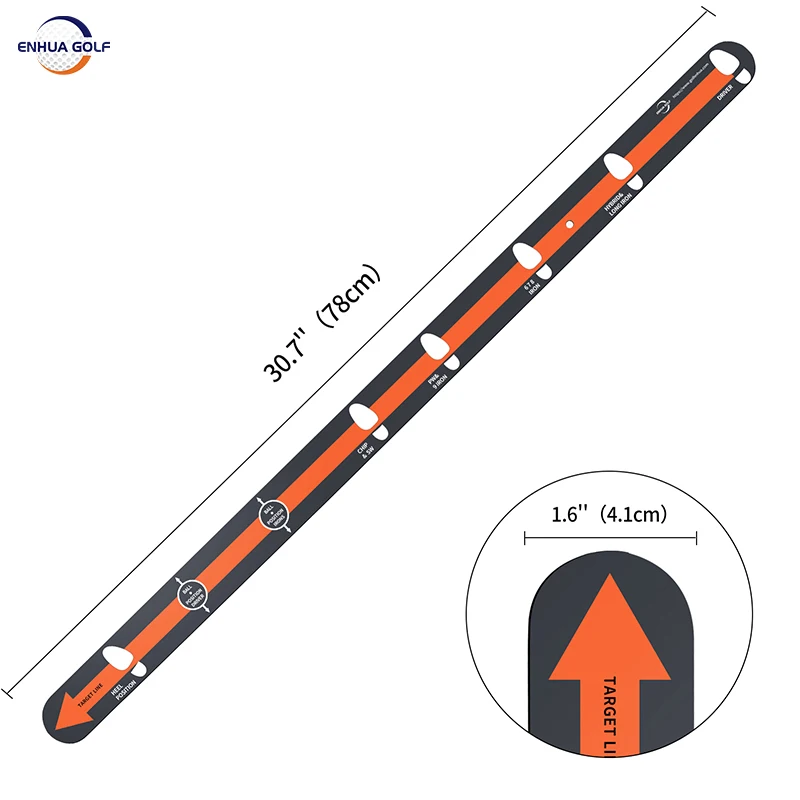 Golf Putting Line Guide Putter Trajectory Guidance Trainer Keep the Feed to Push Out the Forward Ball Golf Putter Straight Ruler