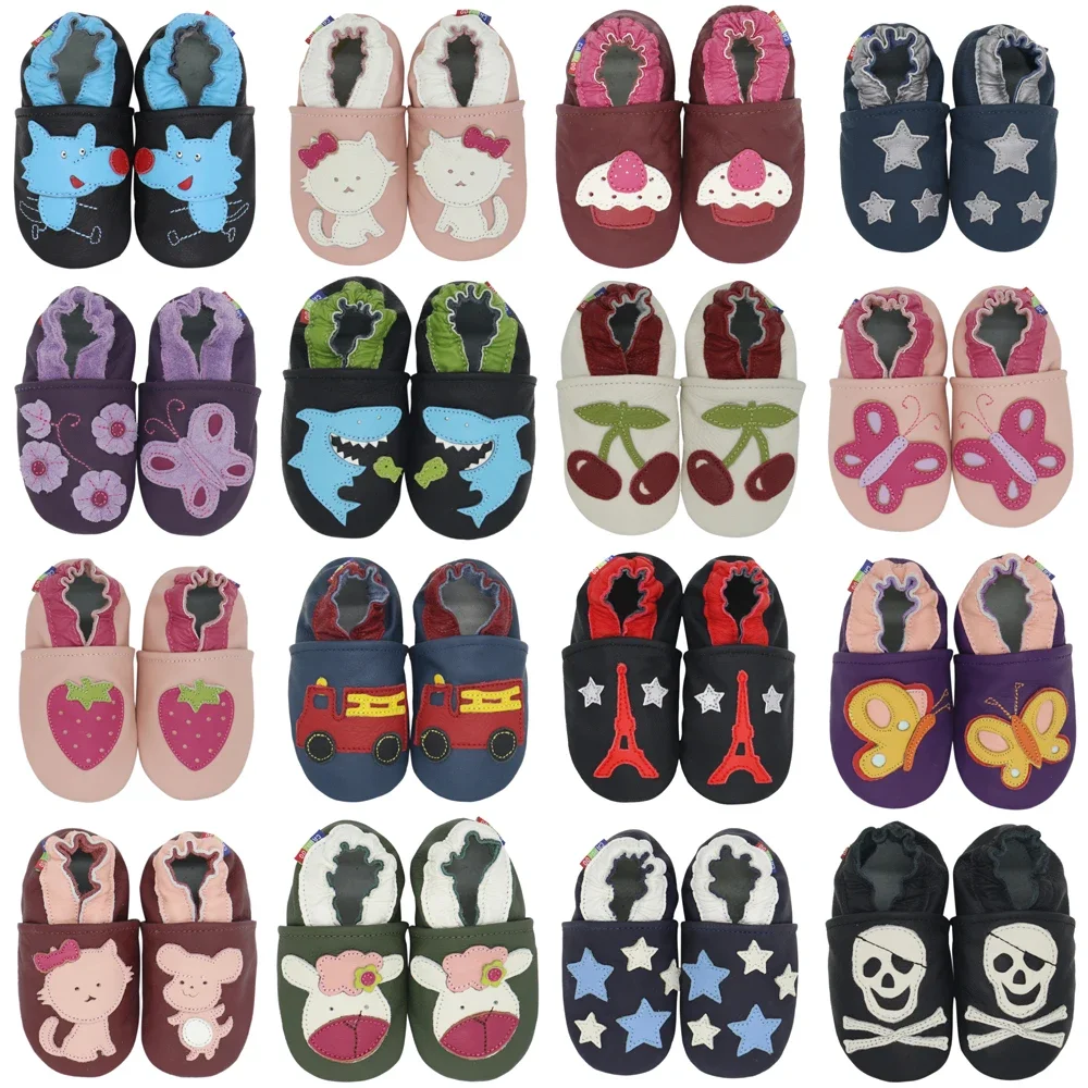 006carozoo schöne Stile Baby Plippers Jungen erste Walker Schuhe Rindsleder Bebe Schuhe Pre walker