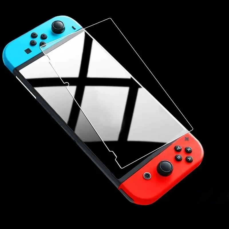 Protecteur d'écran en verre trempé 9H compatible avec Nintendo Switch Protecteur d'écran transparent HD transparent pour Switch OLED / LITE