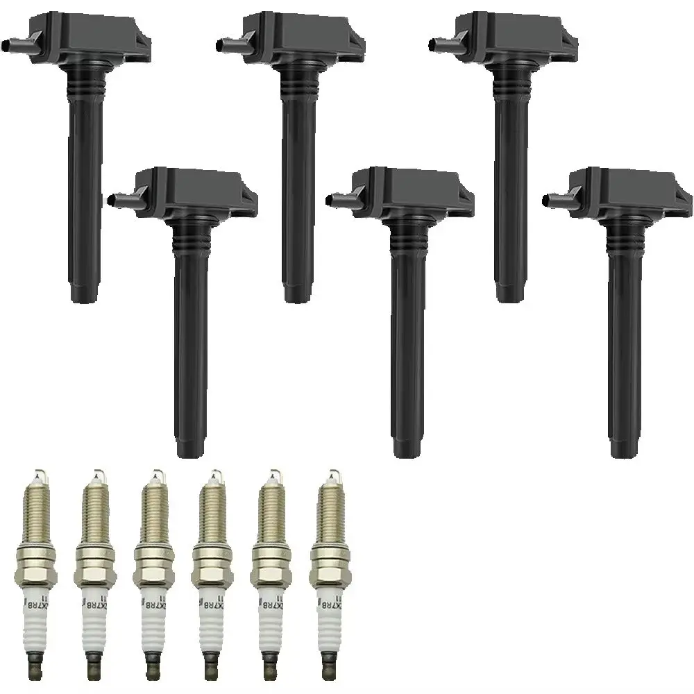 

6Pack Ignition Coil & Iridium Spark Plug For Chrysler Jeep Dodge Ram 3.6L UF648