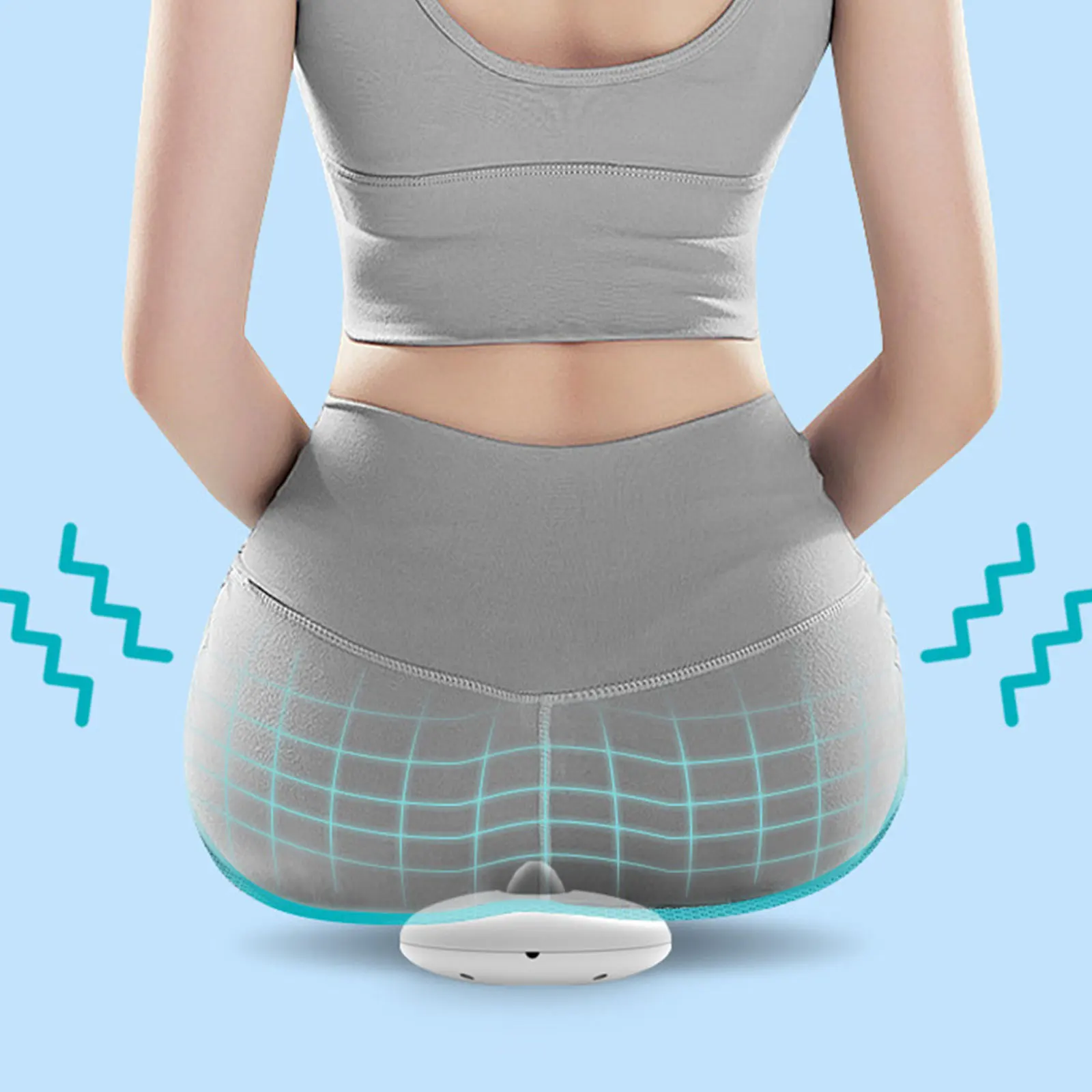 أداة تدريب عضلات أرضية الحوض المحمولة، أداة تقوية الورك المريحة للسفر للياقة البدنية الأساسية وتدريبات العضلات للمرأة #4