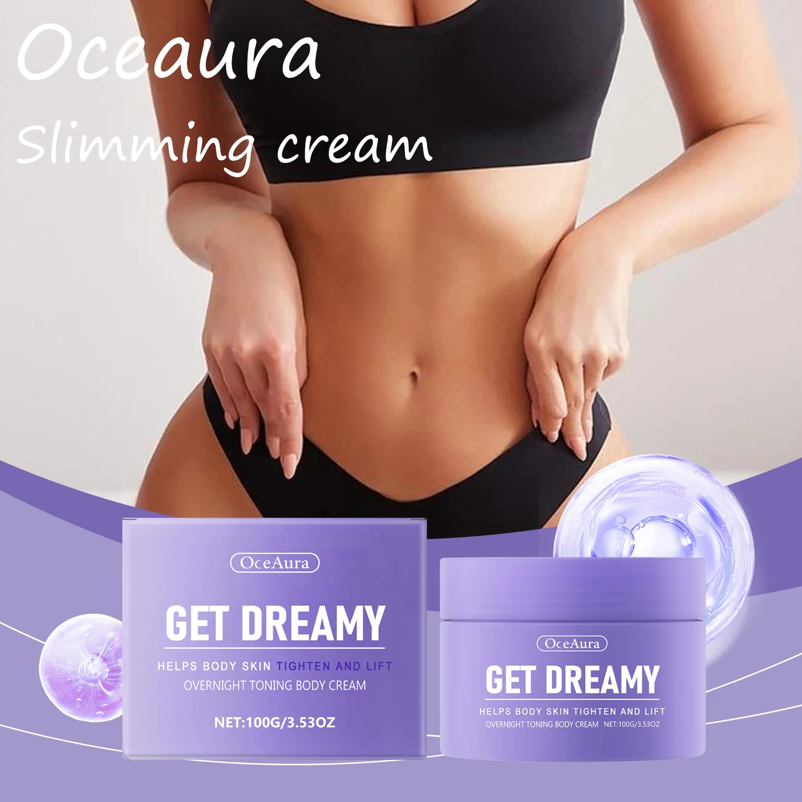 

Oceaura Body Shaping Cream Lasting Moisturize Enhance Skin Elasticity Reduce Sagging Lifting Softening Slimming Body Cream