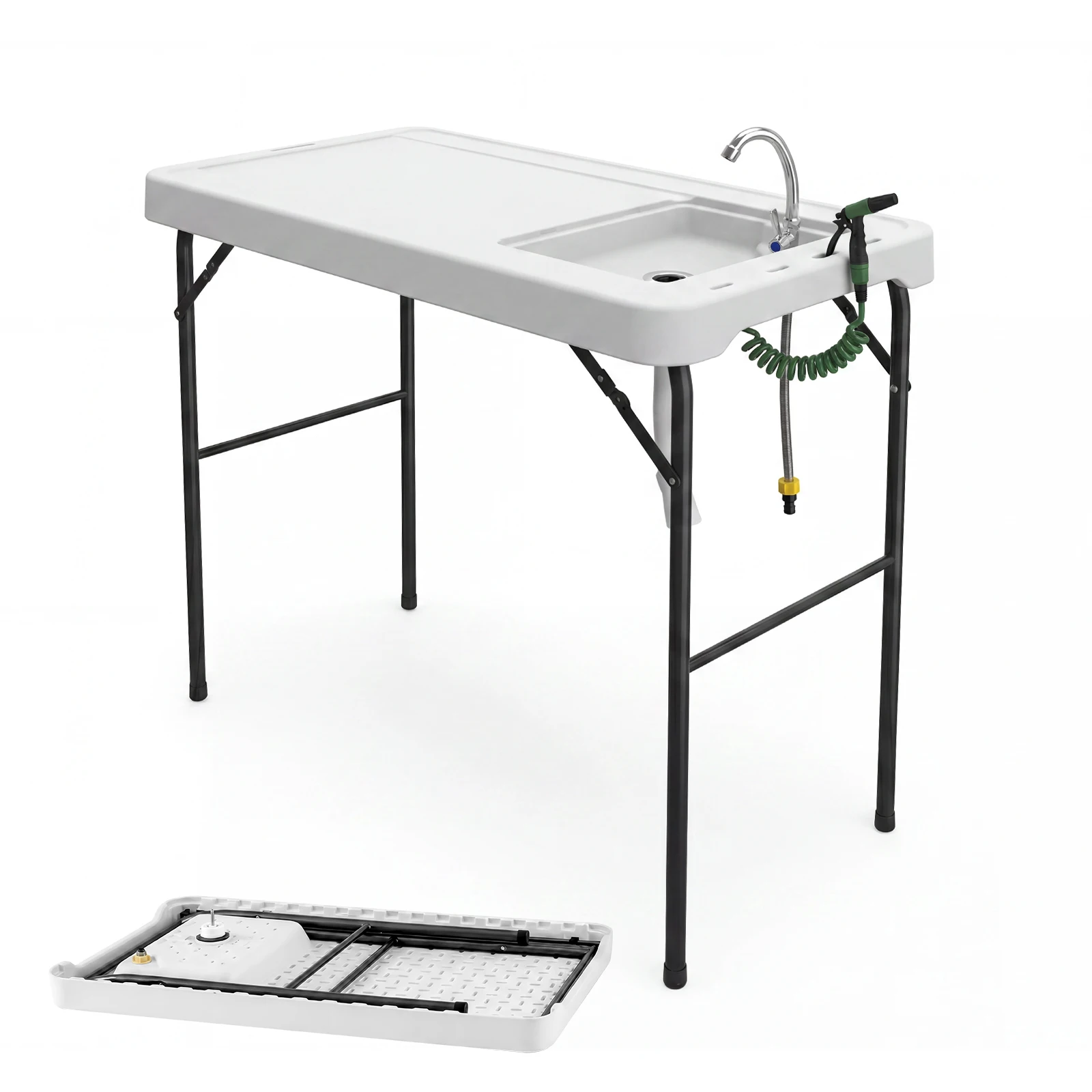 MESA PLEGABLE PORTÁTIL PARA PESCADO Y LIMPIEZA