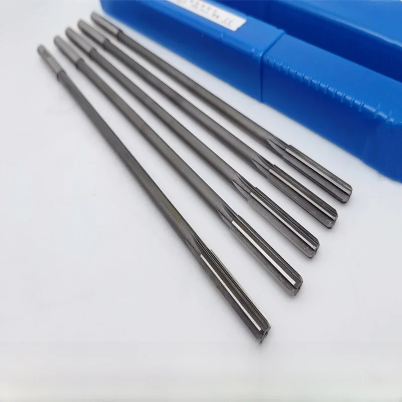 Rozwiertak maszynowy HSS H7 z przedłużonym chwytem prostym 3-20 mm, 100, 200, 300, 400 mm, długość całkowita, odpowiedni do rozwiertaków uchwytów mechanicznych — zdjęcie 2