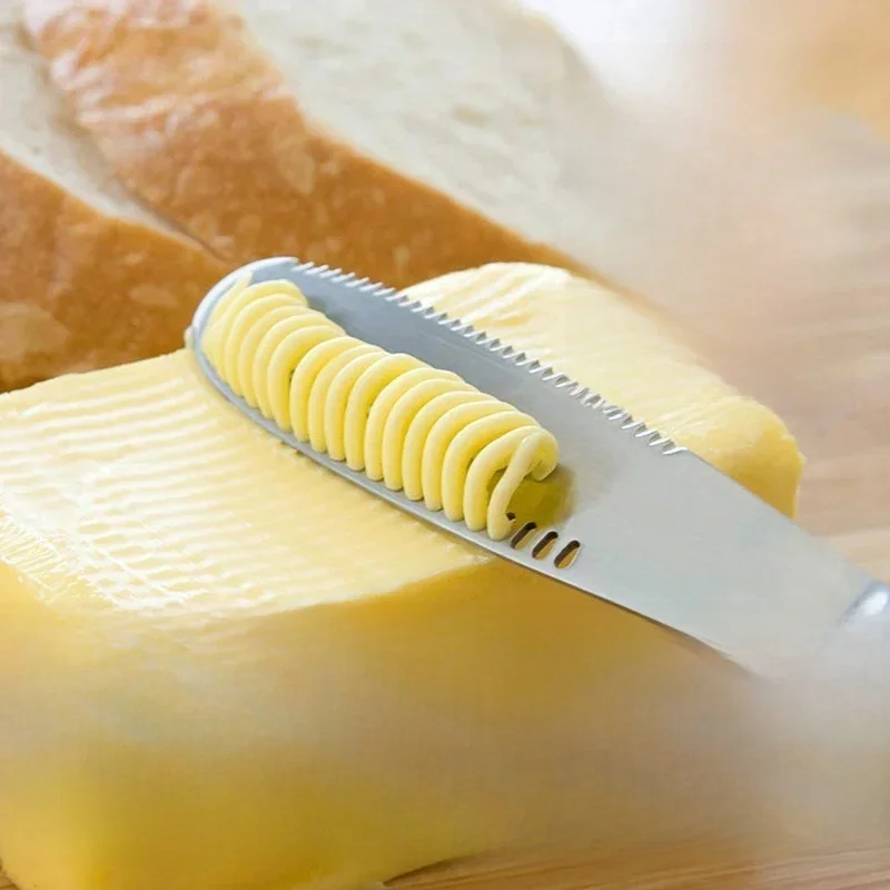 Botermes Gaten Kaas Dessertmes 430 Roestvrij Staal Jammes Bestek Toast Veeg Crème Brood Kaassnijder Keukengereedschap - afbeelding 2