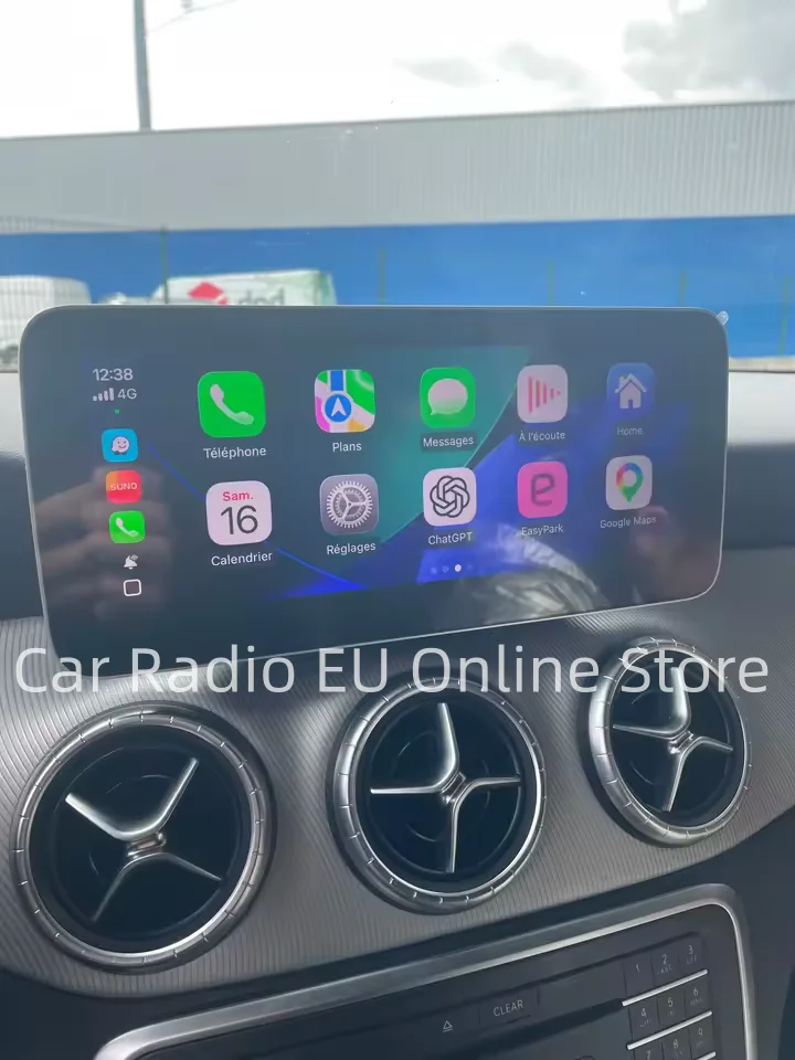 MEKEDE Touchscreen mit Linux, CarPlay und Android Auto System, Autoradio-Mirror-Ready-Zentraleinheit für Mercedes-Benz Klasse A, CLA, CLA, CLA W176 C117 X156 2012-2018 – Detail 5