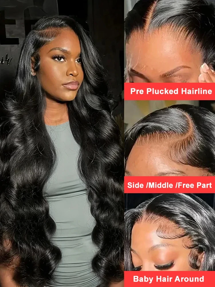 42 بوصة 13x6 أسود الجسم موجة HD الدانتيل الباروكات الأمامية 200 الكثافة 13x4 موجة المياه الدانتيل الباروكة الأمامية 100 الشعر البشري 5X5 HD #5