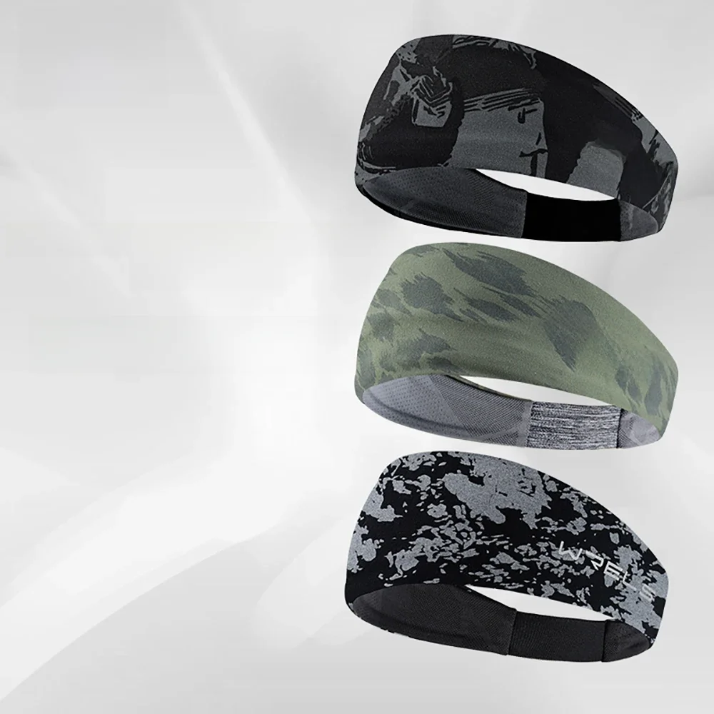 1pc course absorbant la sueur sport bandeau de cheveux Yoga respirant anti-transpirant bande hommes et femmes basket-ball bandeau de cheveux