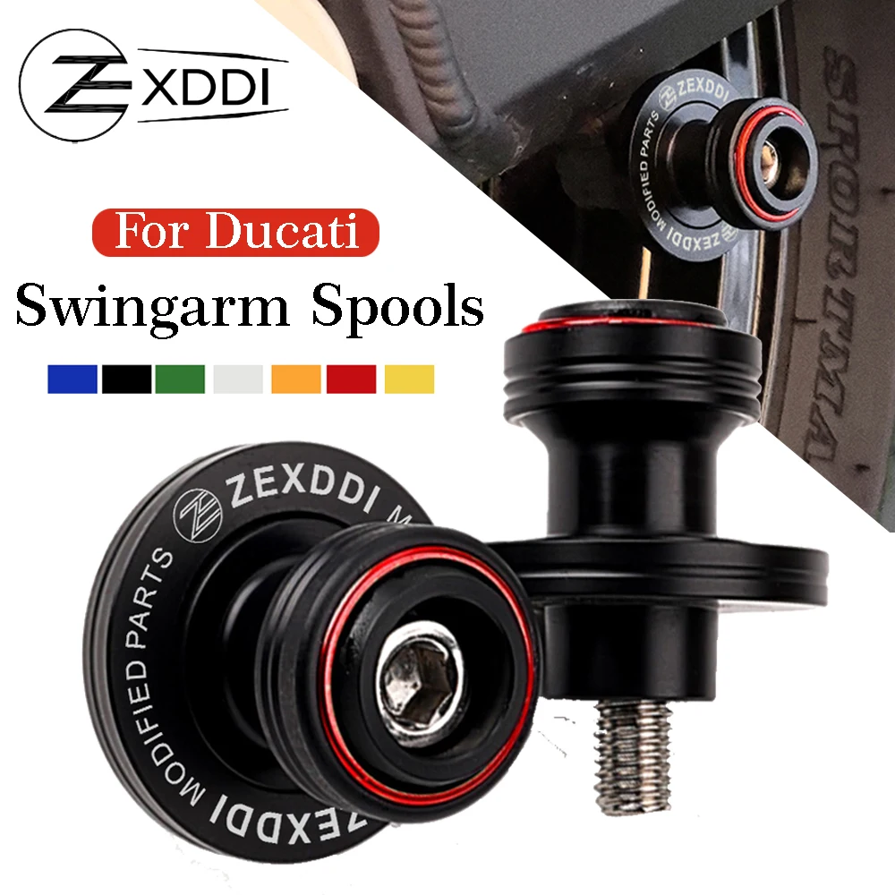 

ZEXDDI M6 Swingarm Spools Fit For DUCATI Monster 620 695 696 796 797 821 1200 1200S 1200R Motorcycle Slider Stand Screws 2024