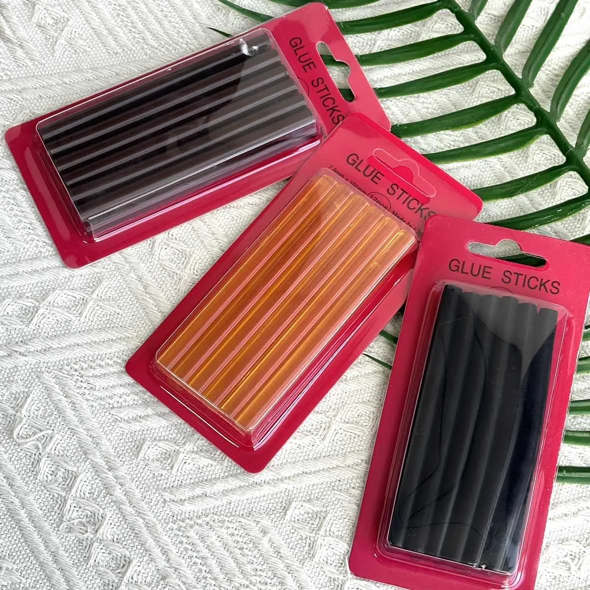 12 PCS/PACK hair extension special small hot melt glue rod for making hair bundles and hair extension tool accessories