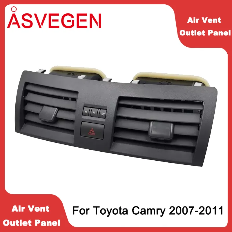 Car Center AC Air Conditioning Vents For Toyota Camry 2007-2011 Dash Insert Outlet Panel Grille Cover Accessories 55660-06100