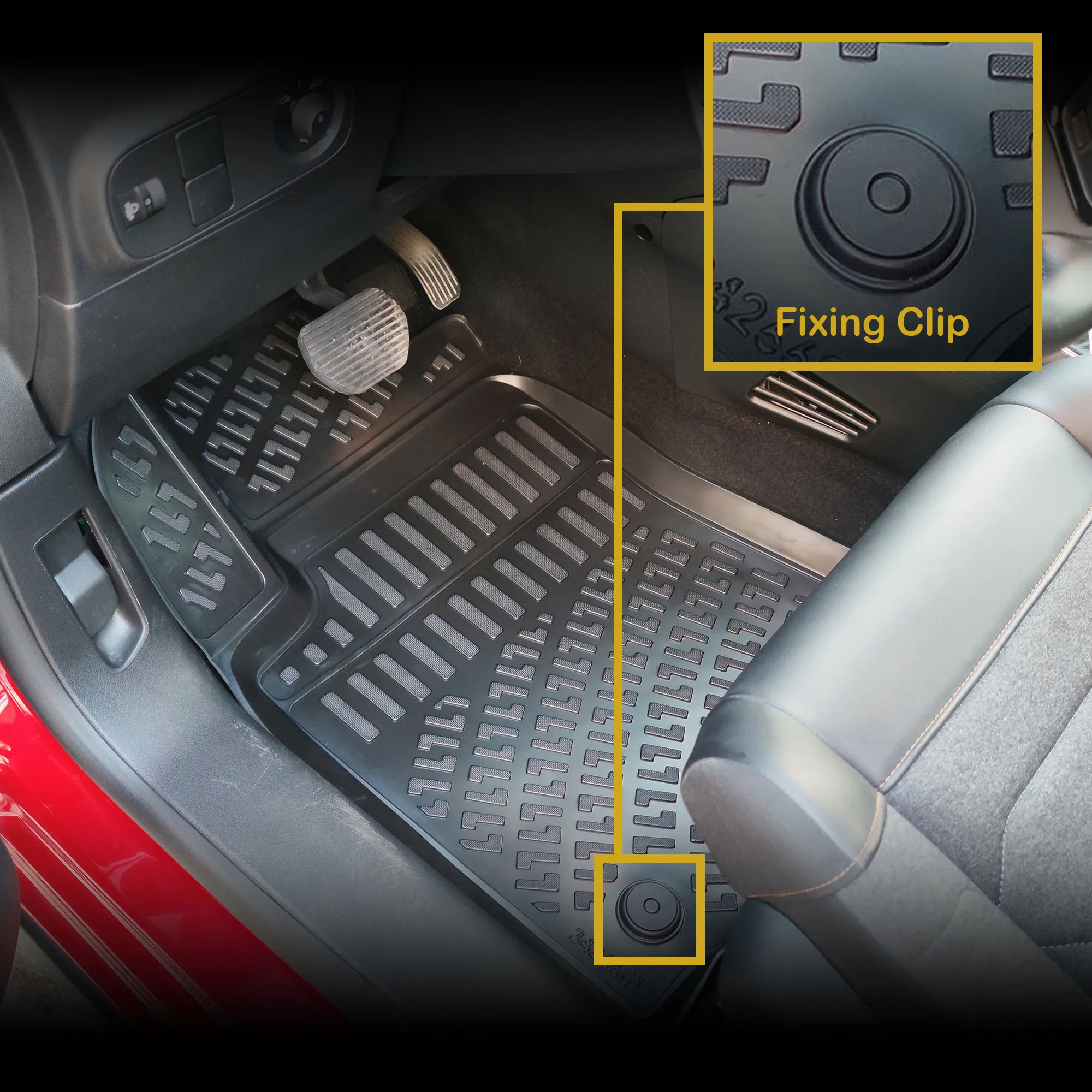 Floor Mats + Cargo Trunk Liner Fits Chery Omoda 5 2022-2024 Set - All Weather Maximum Coverage - Water Resistance