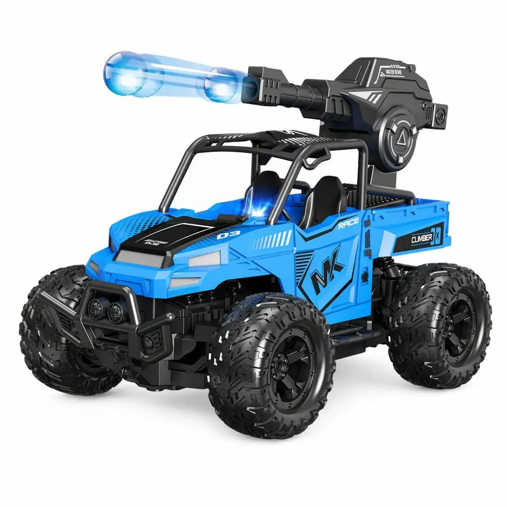 1:16 Hoge-snelheid RC Off-Road Auto met LED-verlichting, 5-kanaals afstandsbedieningsvoertuig voor kinderen, buitenavontuur speelgoed verjaardagscadeau