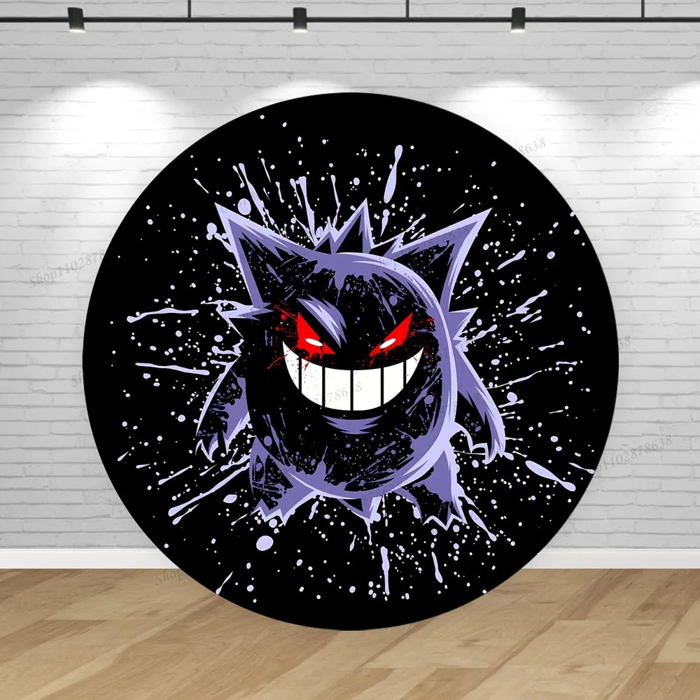 Gengar Pokemon Hintergründe elastische Abdeckung Junge Kind Geburtstags feier Banner Jynect Bulbasaur Gesicht Dekor Anime Fotoshooting Requisiten